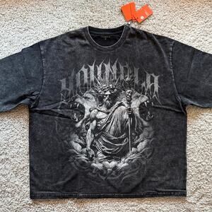 Men's YoungLA 4071 Guardian of Chaos Gods and Heroes T, NWT, XL, BlackWash